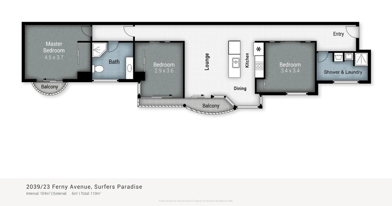 Chevron Renaissance - Self Contained & Privately Managed Apartments โกลด์โคสต์ ภายนอก รูปภาพ